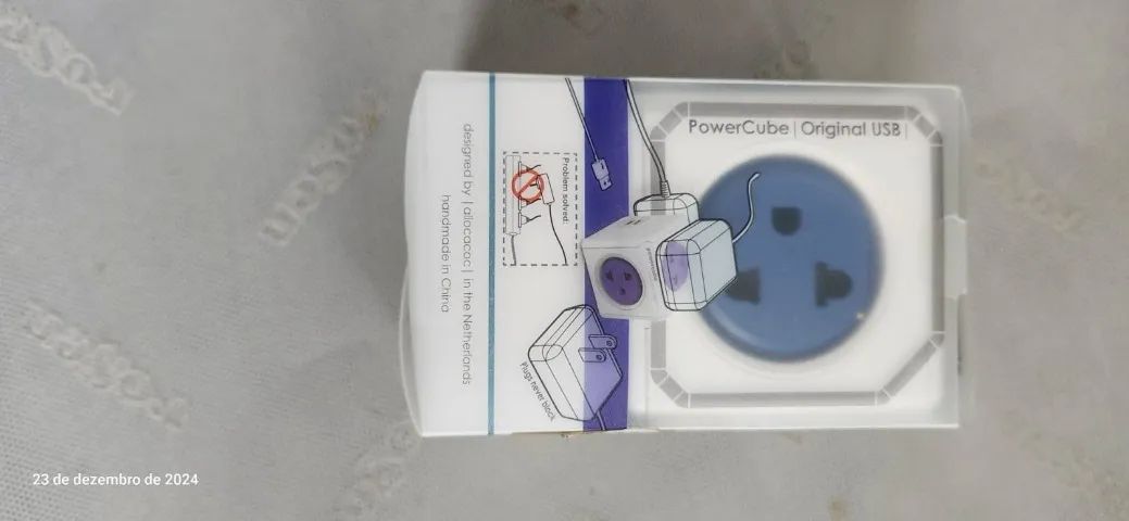 Power Cube ORIGINAL com duas saidas USB, padrao tomada americana - Foto 2