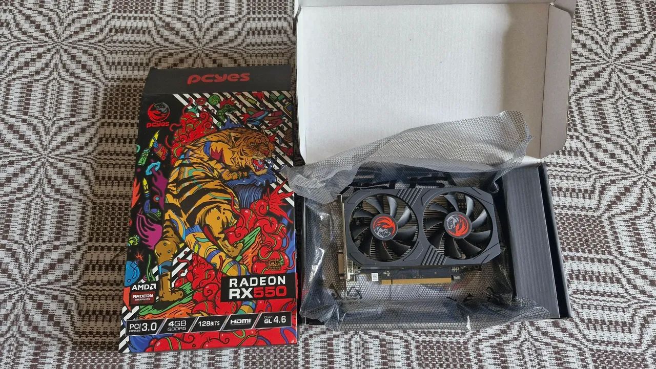 Placa de Video AMD Radeon RX 550 4 GB - Foto 4