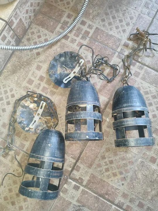 6 Luminárias rústica  - Foto 2