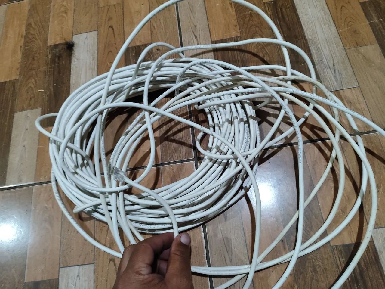 Cabo de Rede RJ45 Sohoplus - 30 metros usado - Foto 2