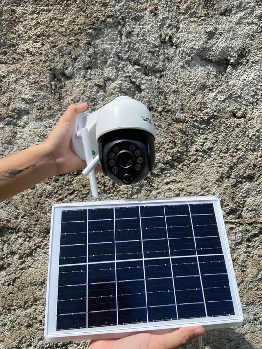 Câmera de Segurança Solar com Painel Solar
