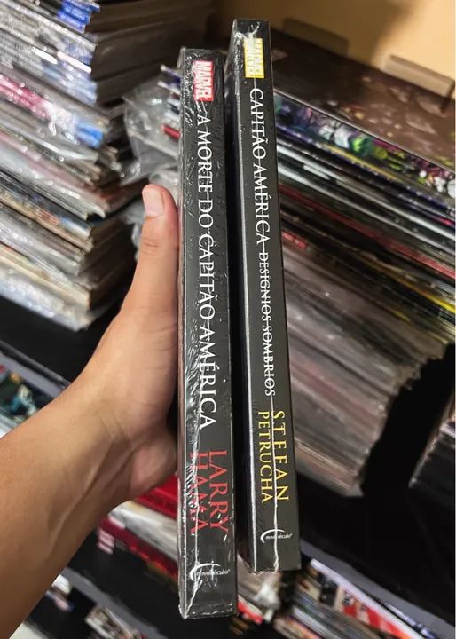 Livros a morte do capitão América e capitão América designos sombrios lacrados - Foto 2