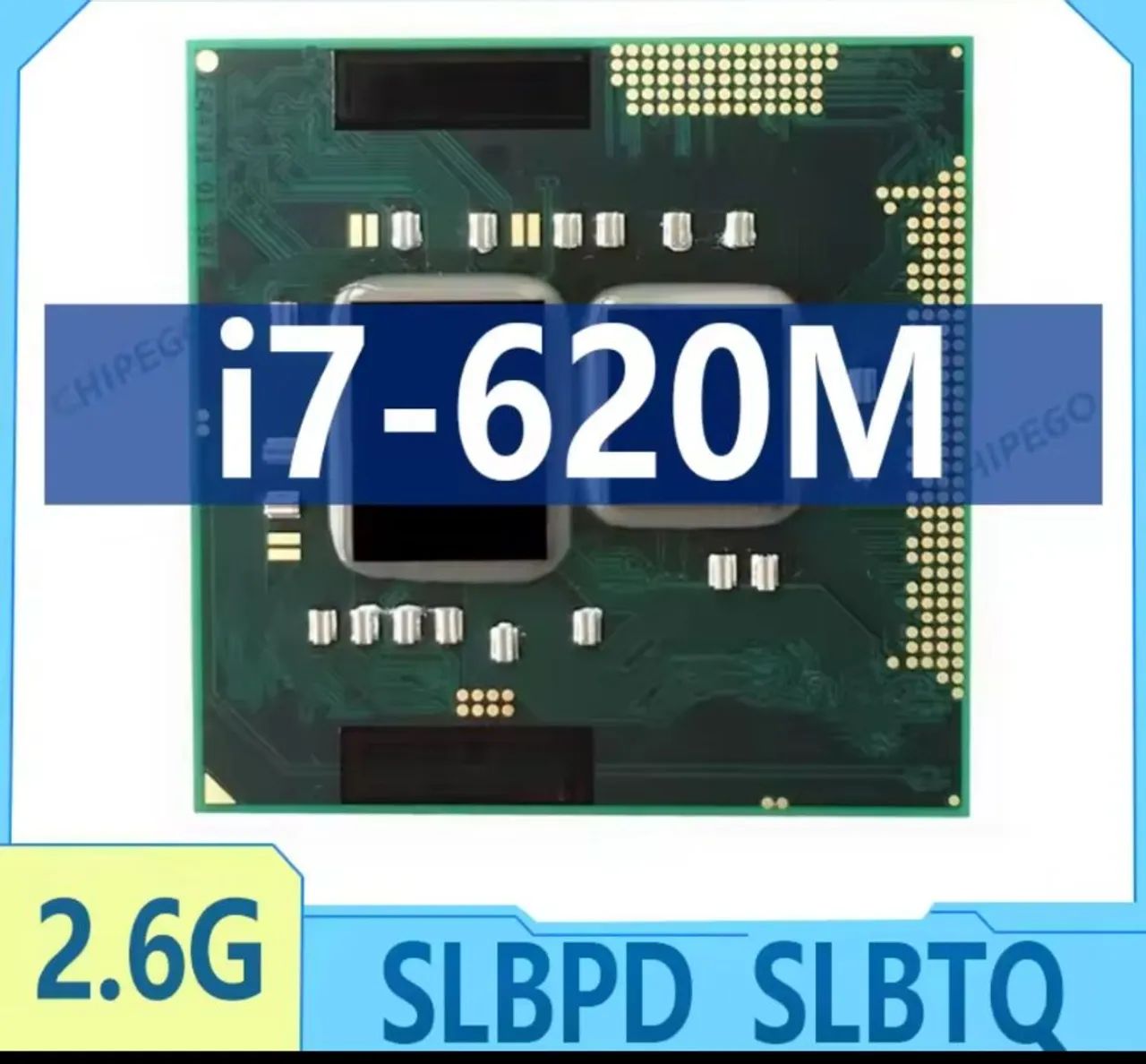 Processador Intel Core i7 620M 3.33ghz turbo ( socket 998 rpga ) novo. 