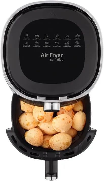 Fritadeira Air Fryer Multilaser CE198, 3,5L, 1500W, preto, 110V - (NOVO) - Foto 5