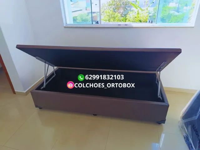 Cama box Baú Solteiro com um ano de garantia - Foto 3