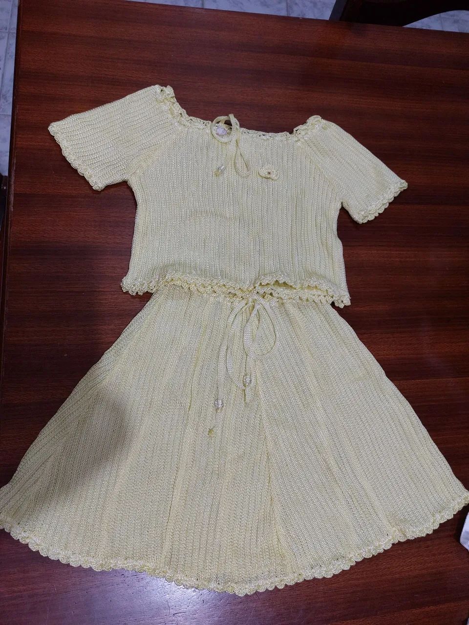 Conjunto amarelo infantil - 3 anos