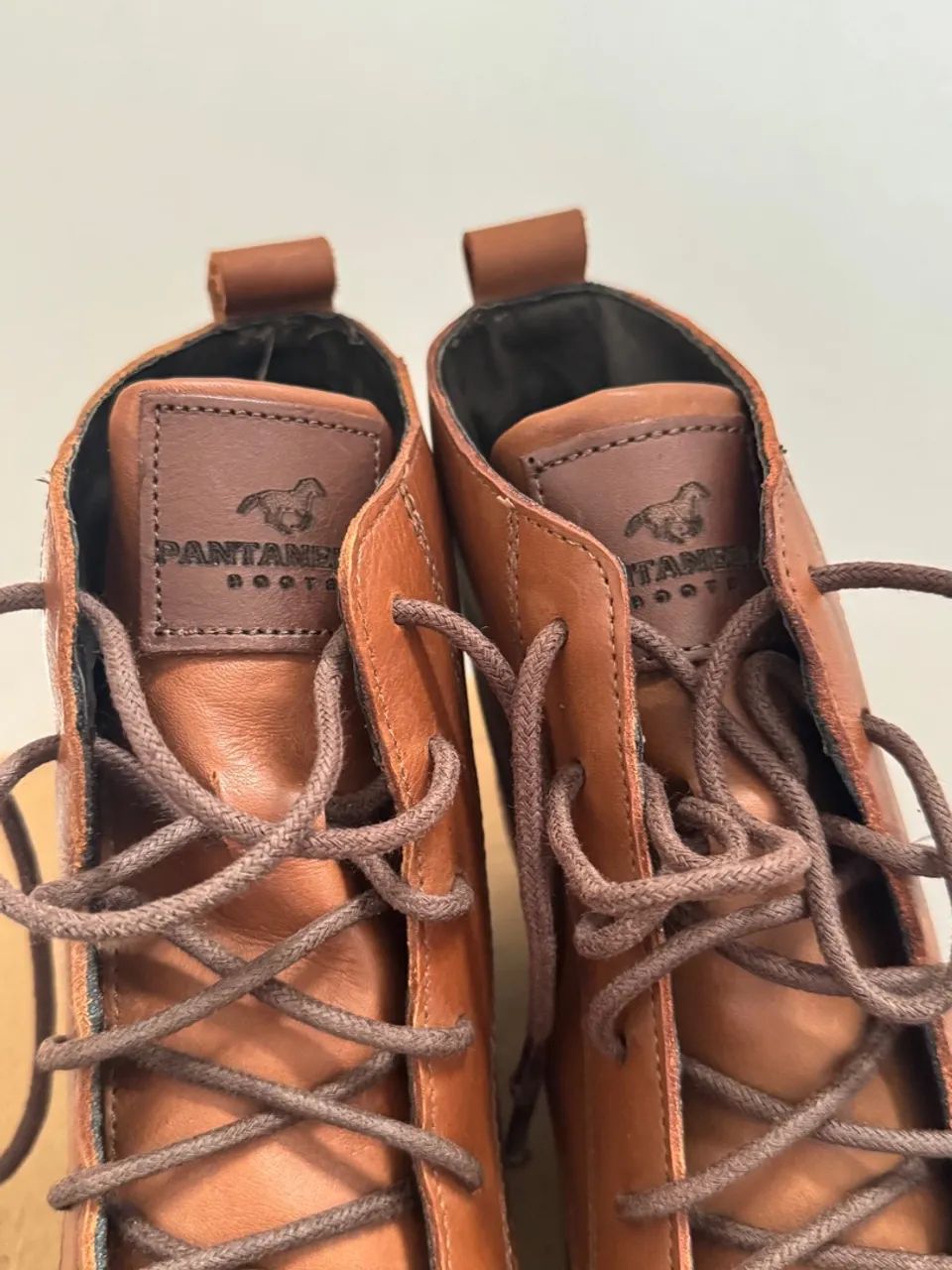 Botas de couro legítimo italiano - Tamanho 35 - Foto 5