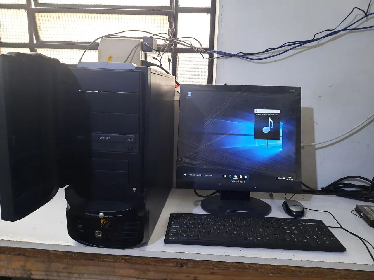 PC completo LCD17 pol core2duo HD 500 Gb memória 6 G - Foto 2