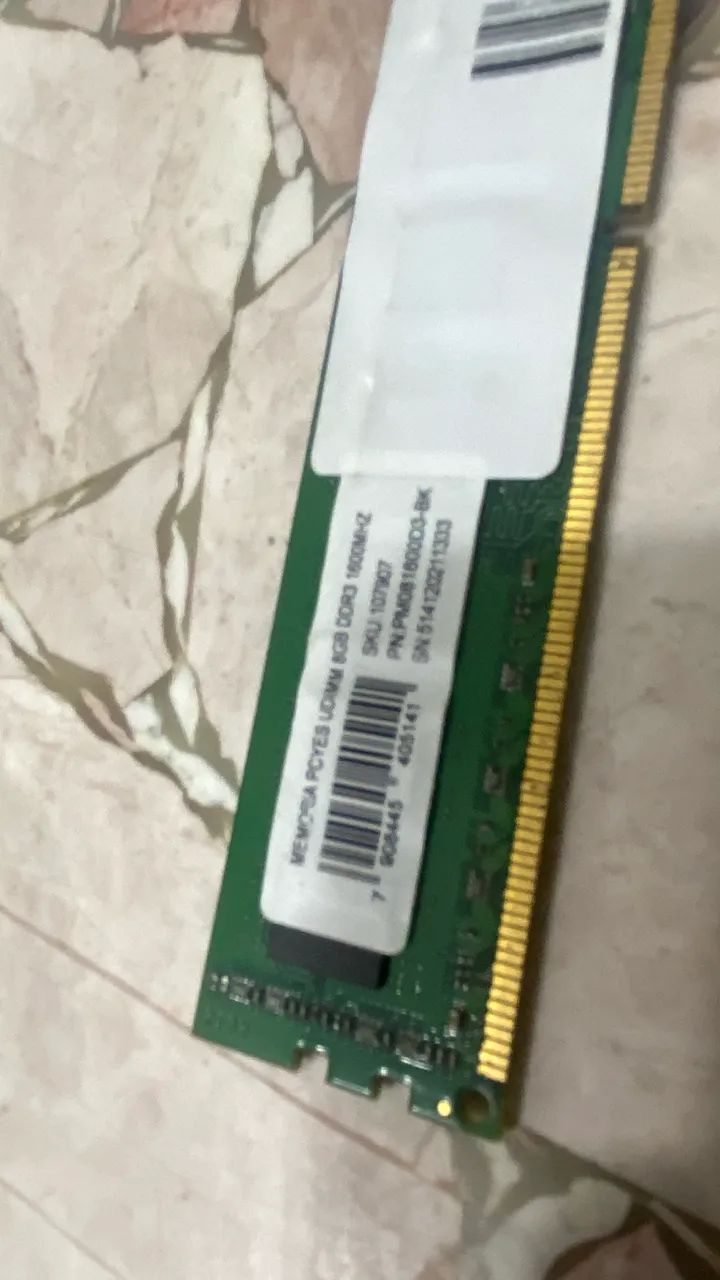 PCYES UDIMM RAM MEMORY 8GB DDR3 1600MHZ64330132635011121