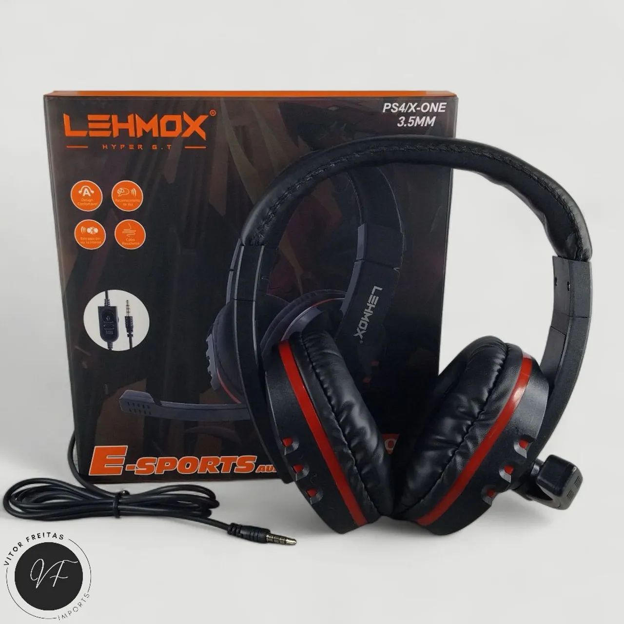Headset Gamer - Compatível com PS4, Xbox e PC - Fones de Ouvido ...