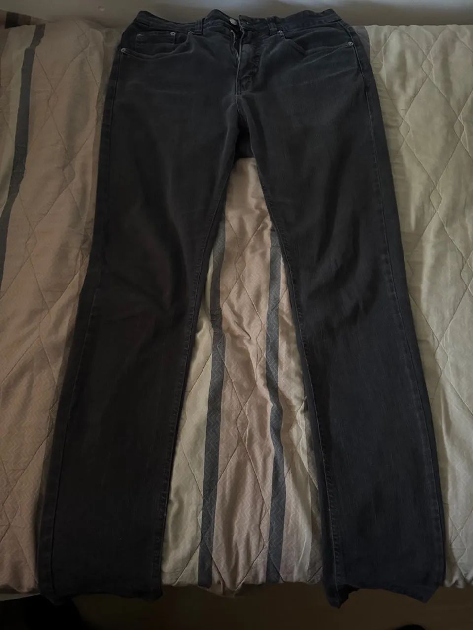 Foxton Calça Jeans Cinza Escuro