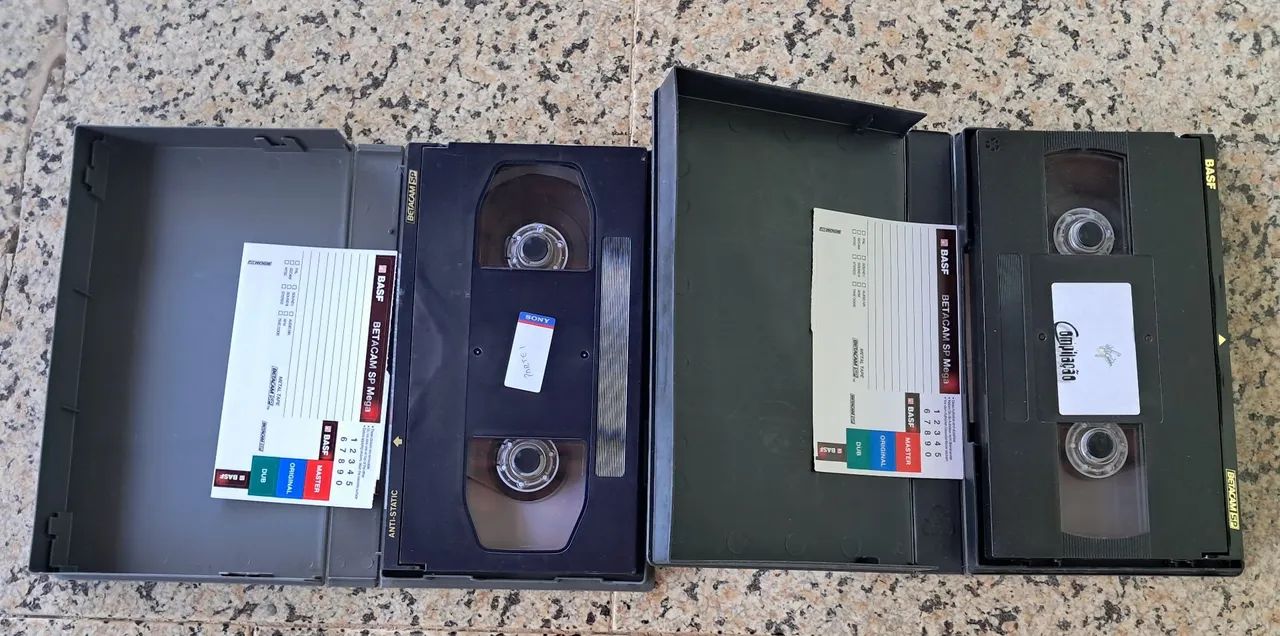 Fitas BetaCam Mega Gravadas 