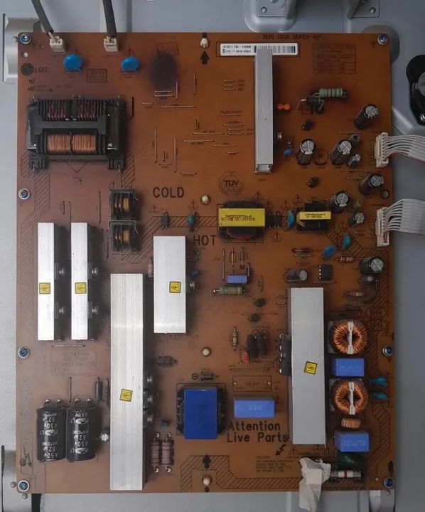 Placa Fonte Tv Lcd Philips 40 Pol. - Mod. 40PFL3606D/78 (Para Conserto ou Tirar Peças)