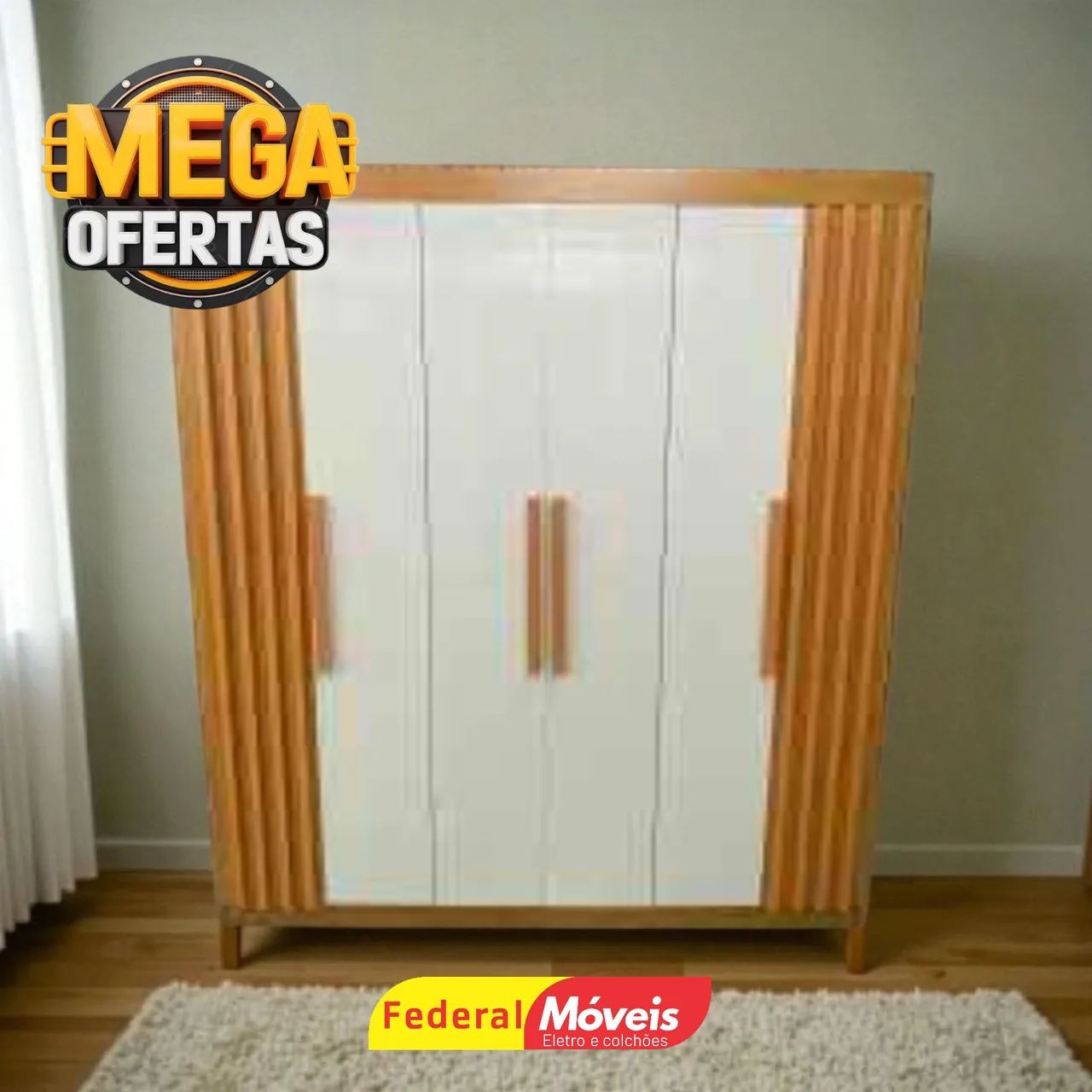 Guarda Roupa Casal 100% MDF 6P 2G - Solicite nosso catálogo 