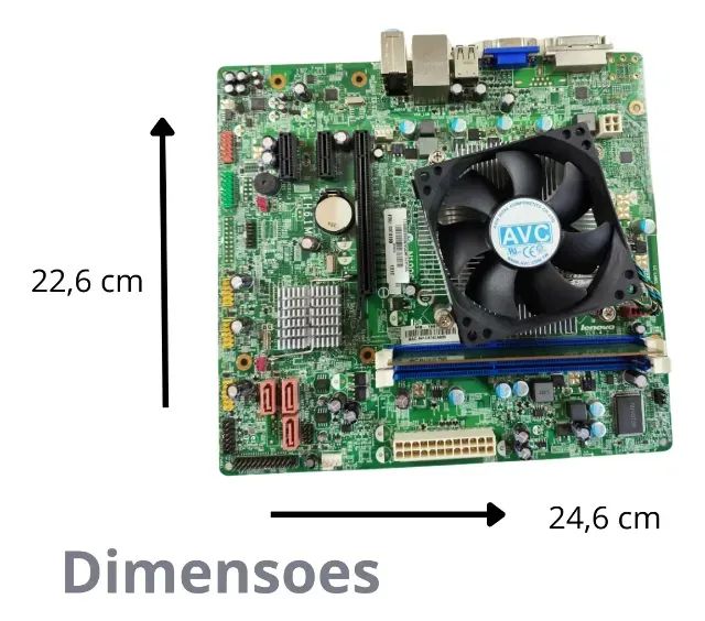 Kit Placa mãe ih61m + Processador i5 3330 + HD 500GB + 2x2gb ddr3 - Foto 3