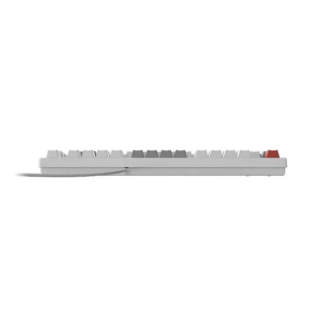 Teclado Mecânico 75% Pcyes Kirin White Ghost Rainbow Switch Blue - WZetta - Foto 5