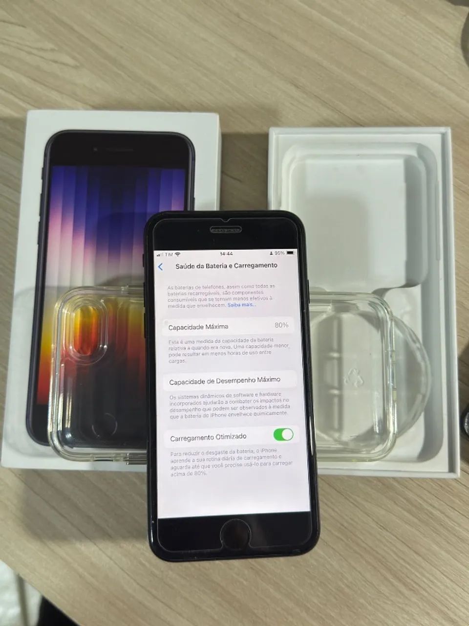 iPhone SE 2 64GB Preto Novíssimo Todo Original  - Foto 2