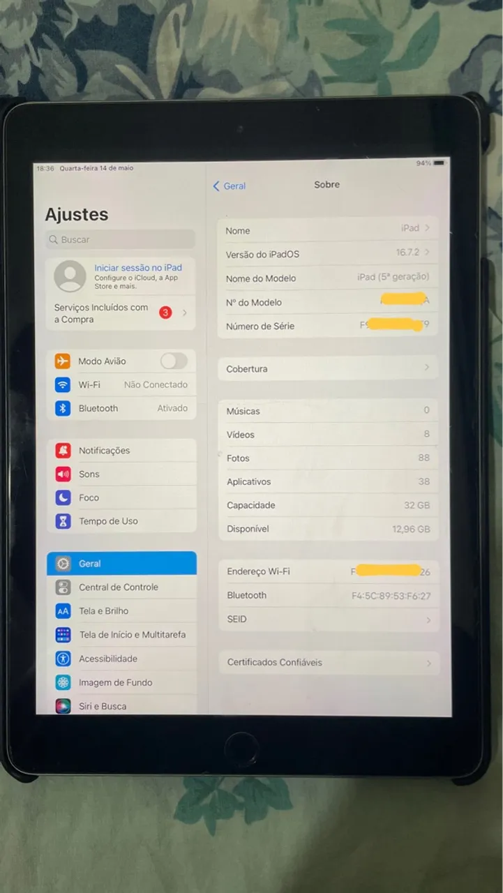 iPad 5ª Geração - 32GB