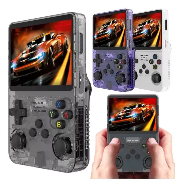 Console Portátil R36S Retro Video Game + Cartão de 64GB com 15 Mil Jogos
