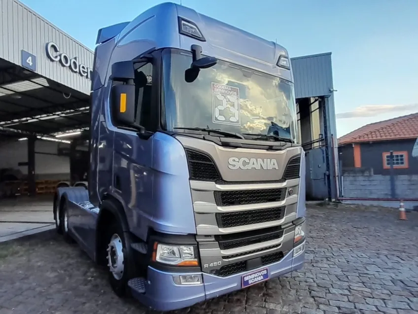 SCANIA R450 A6X2 2022/2023 - SAIA LATERAL, DEFLETORES, PNEUS NOVOS IMPORTADOS, ADAS