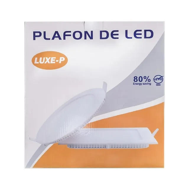 PAINEL PLAFON DE LED QUADRADO BCO EMBUTIR LUXE-P