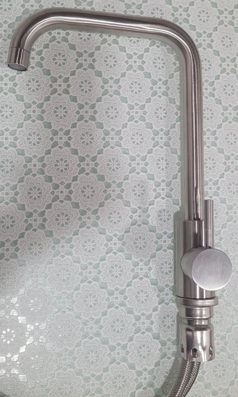 Torneira de Cozinha em Aço Inox monocomando - Foto 4