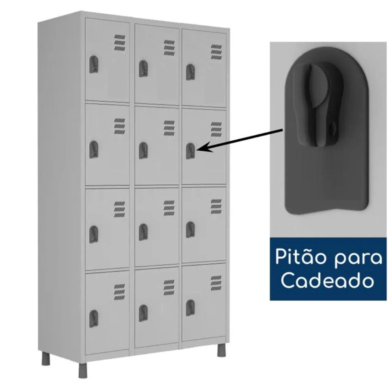Armário de 12 portas para funcionários  - Foto 4