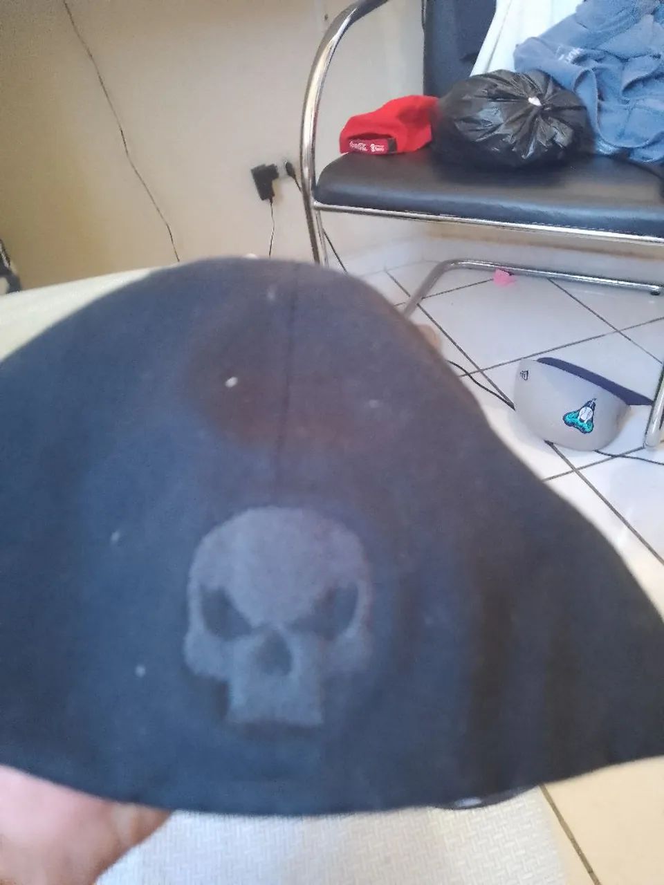 Bone BLACK SKULL iportado preto  - Foto 3