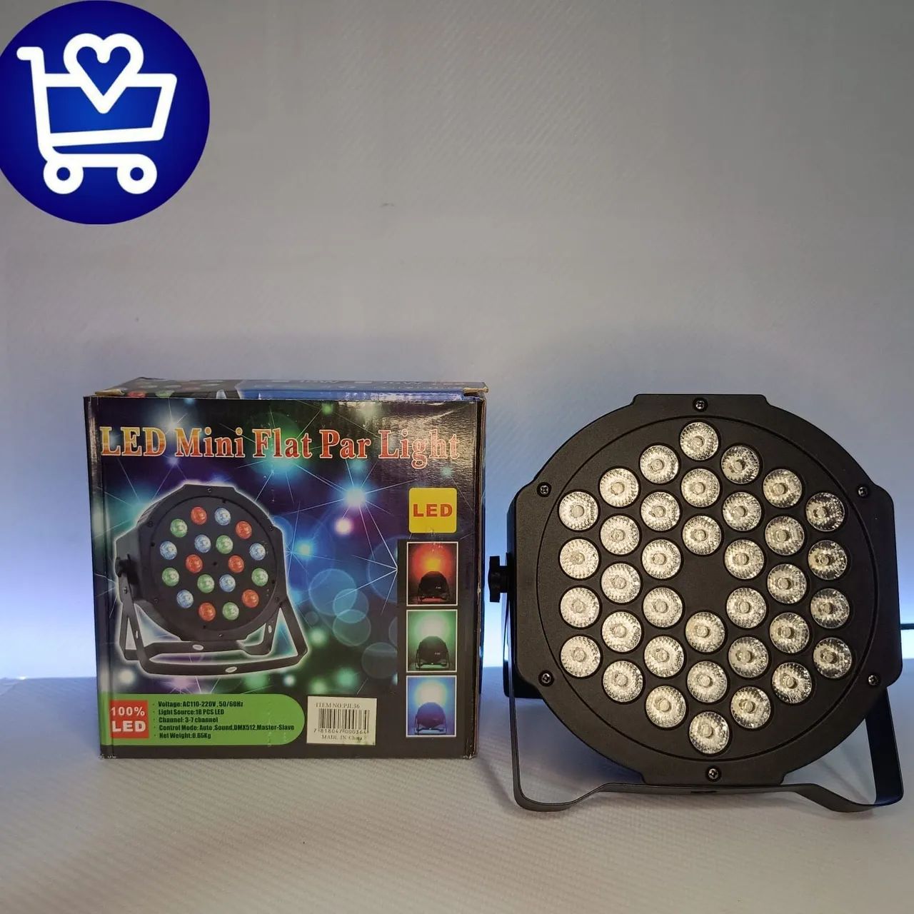 Iluminação LED Mini Flat Par Light - Novo - Foto 3