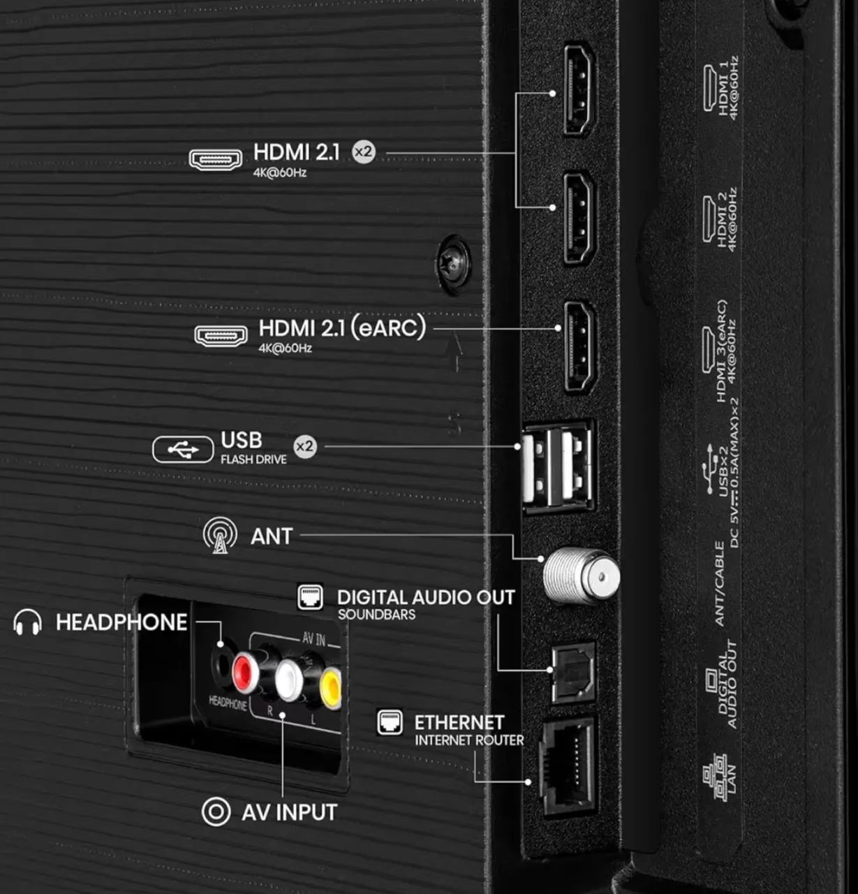 Hisense Smart TV UHD 4K DLED 50" Polegadas 50A6N com HDR10+ Dolby Vision64313035368961122
