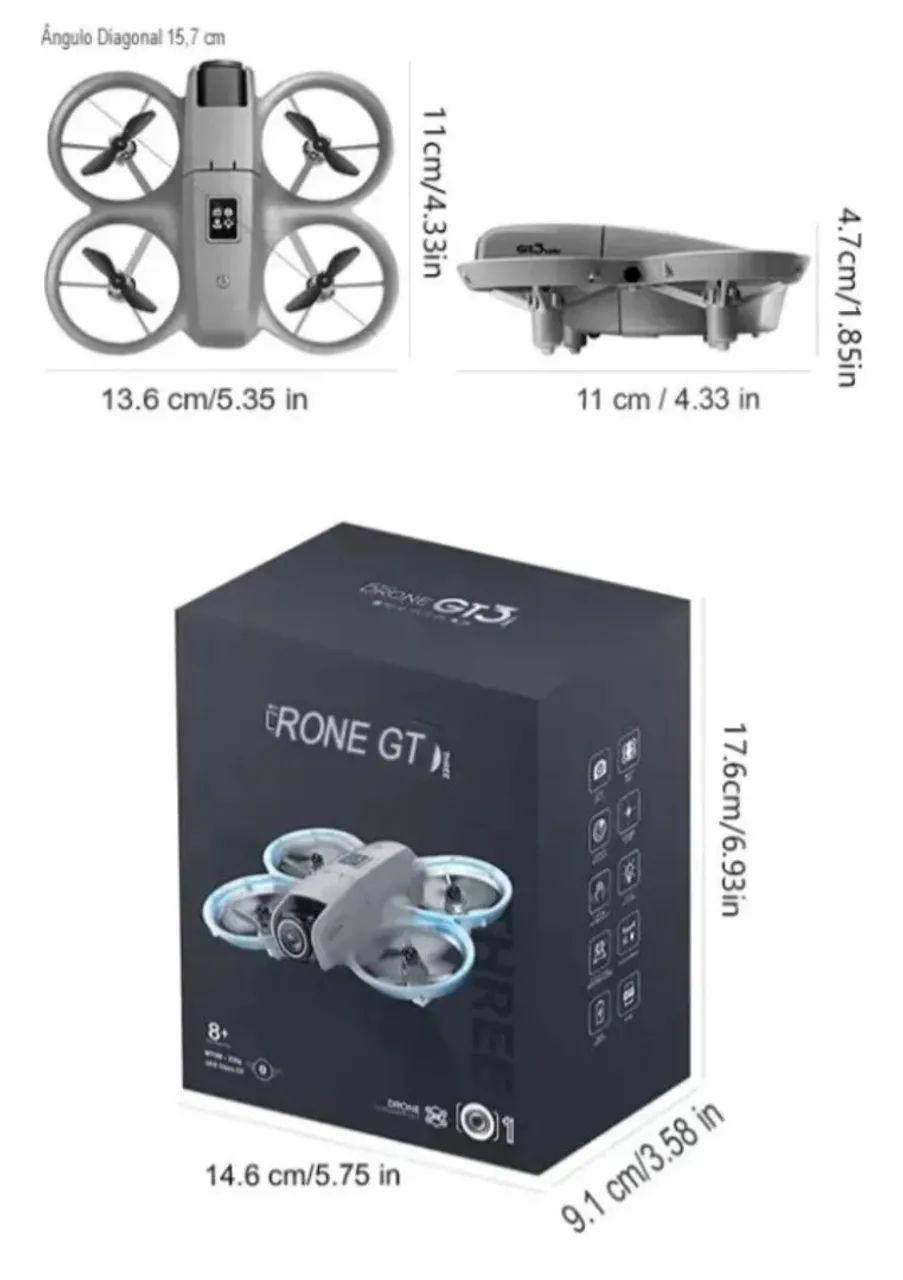 DRONE CLONE DJI NEO SENS OBSTACULO SENSOR POSICIONAMENTO 64313442437506124