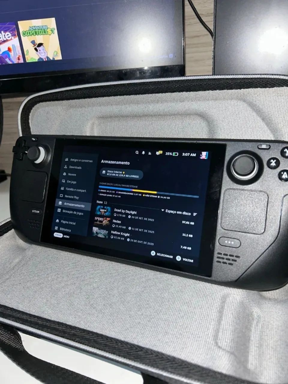 Steam Deck 256GB LCD - Seminovo (SE FOR GOLPE NEM TENTA