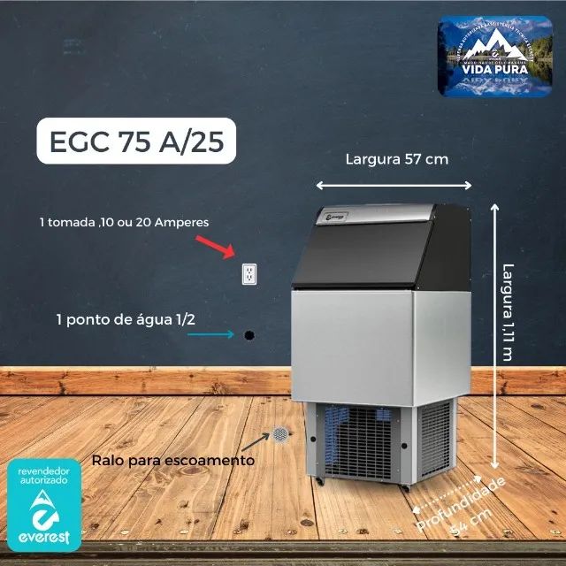 MÁQUINA DE GELO EM CUBO EVEREST - Foto 3