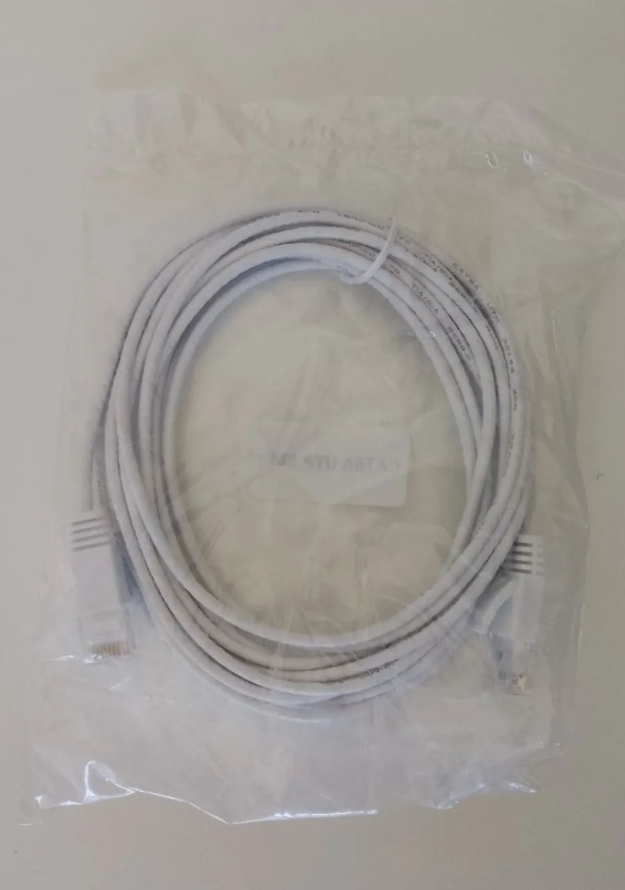 cabo de rede ethernet cat6 LIXDA  branco rj45 5 metros - Foto 3
