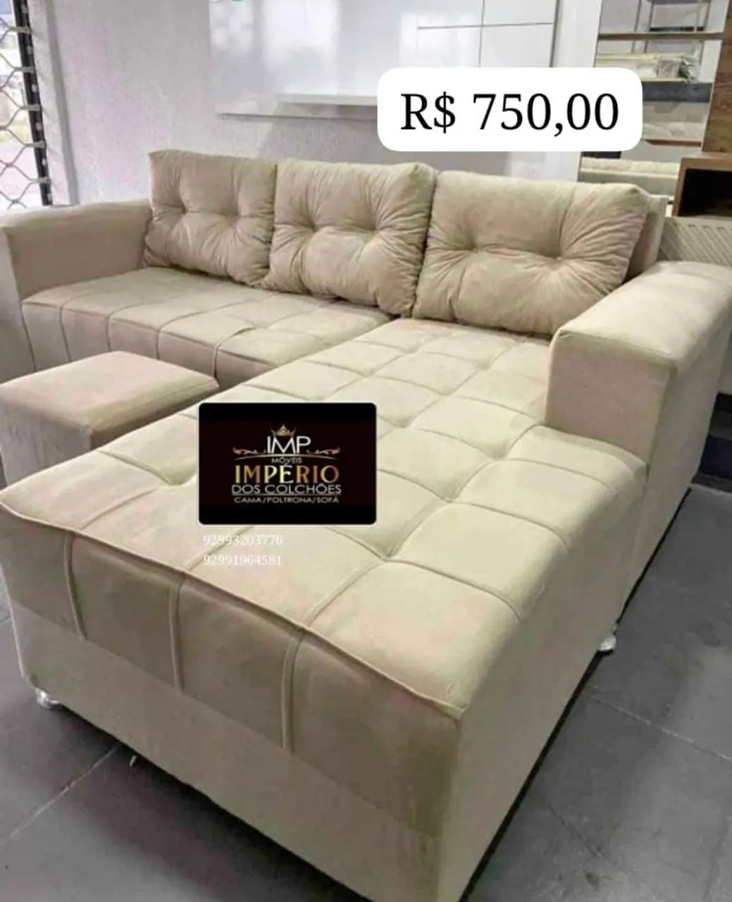 Sofá Cheyese 3 Lugares  - Foto 5