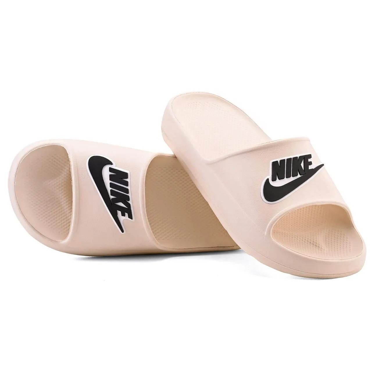 SANDÁLIAS NIKE SLIDE - BEGE E PRETA 