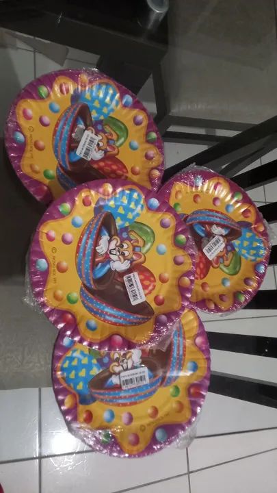 40 Pratinhos de festa aniversário Coelho ovos de chocolate Páscoa