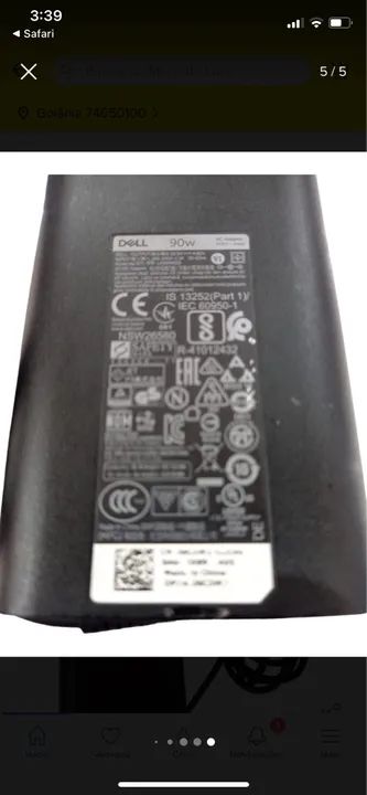 Carregador Dell 90W para Notebook