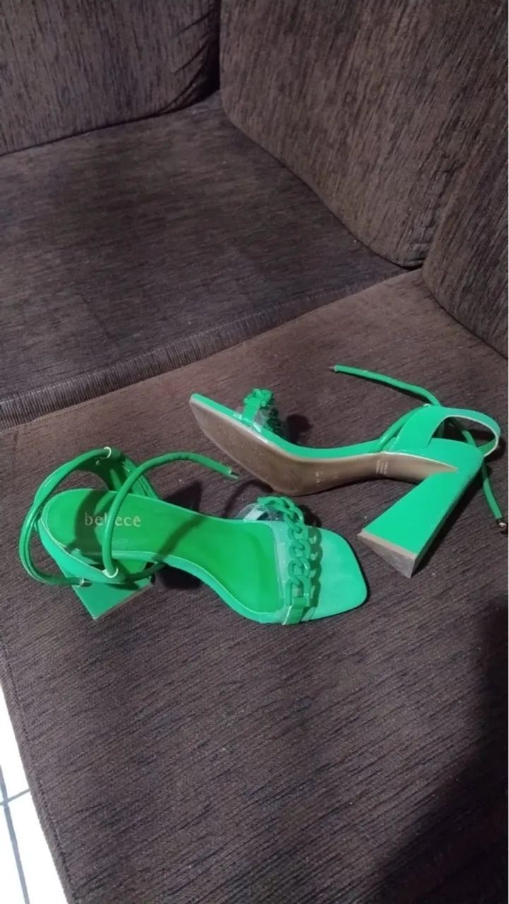 Sandália Verde Elegante marca Bebecê - Foto 4