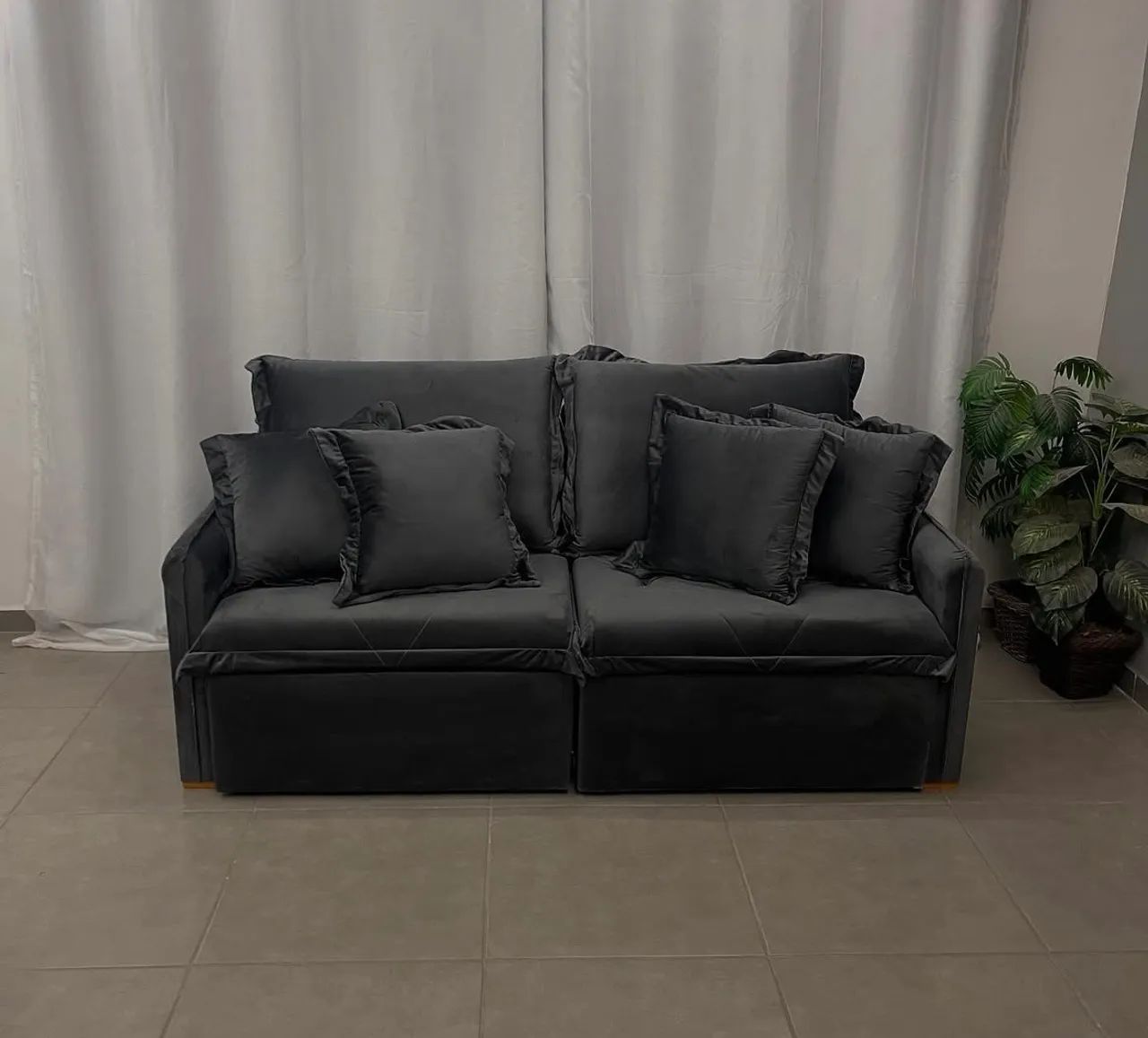 Sofá Cama Lima 220cm 4 Lugares Retrátil e Reclinável  - Foto 5