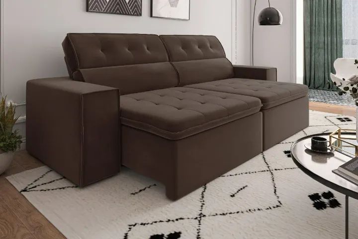 sofa retrail e reclinavel a pronta entrega 