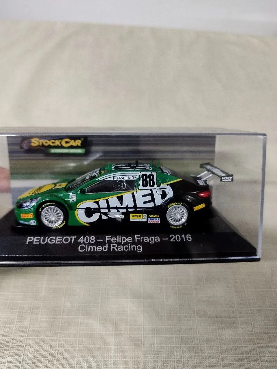 Miniatura Peugeot 408 Stock Car Felipe Fraga 2016