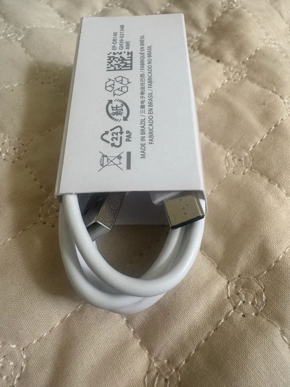 Cabo Samsung Original (Branco) USB-A para USB-C