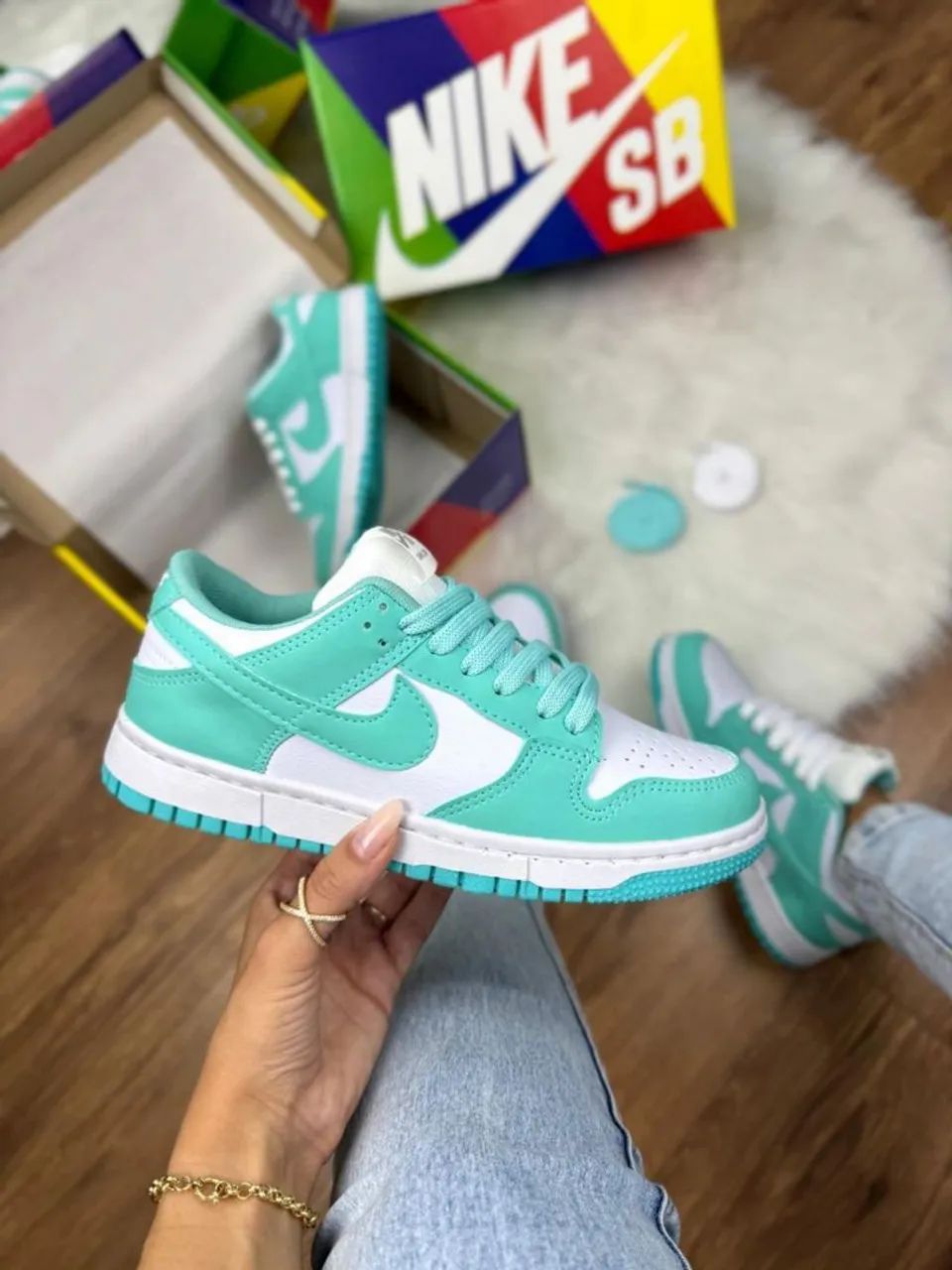 Tênis Nike Dunk Low Rosa Novo e Original Calçados Mongaguá