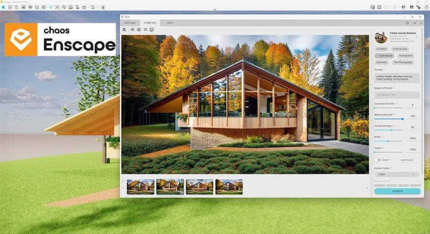 Chaos Enscape 4.7.0.57 - Envio Agora - Instalo  - Foto 2