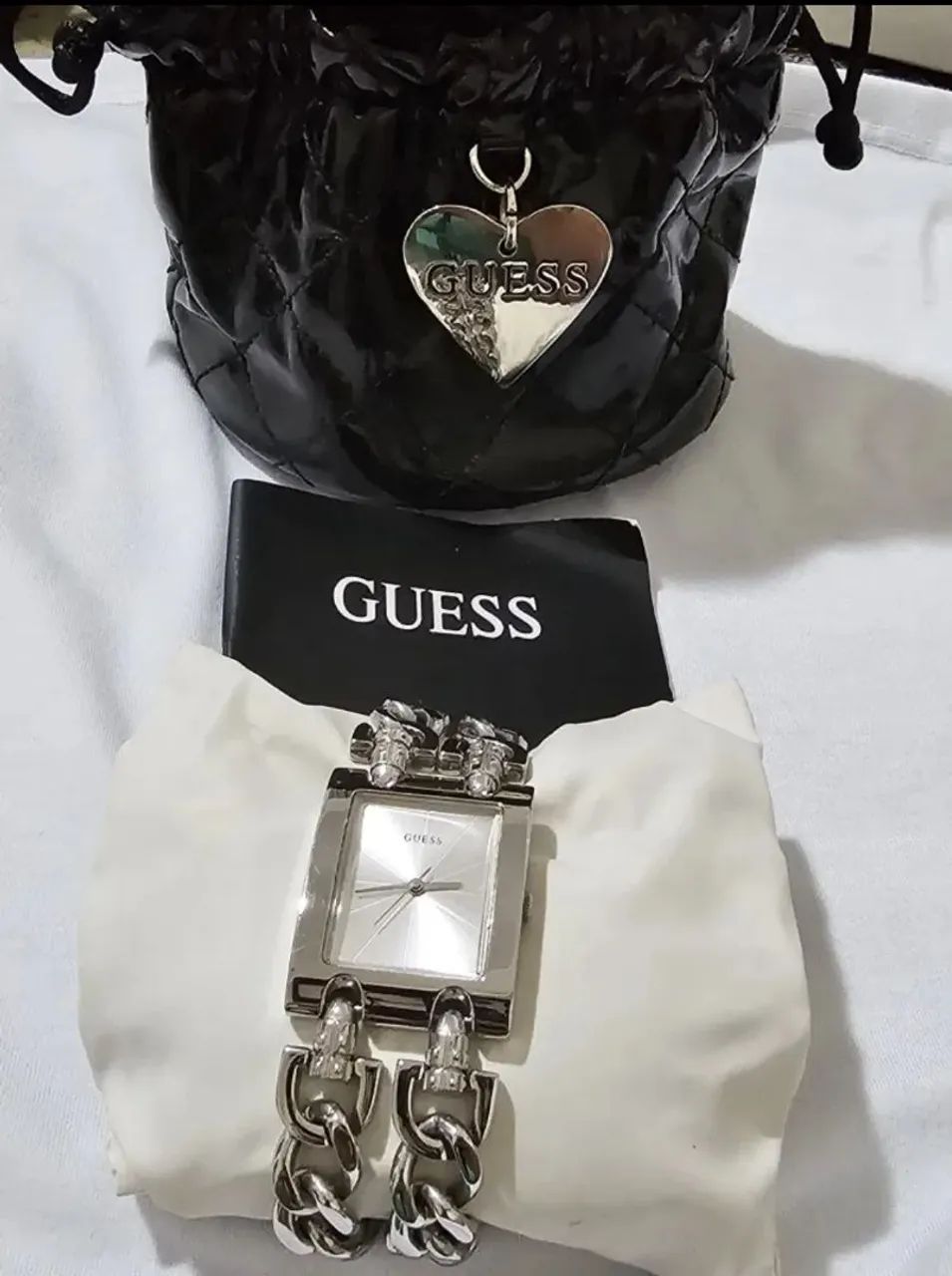 Relógio Guess Original prateado - Foto 5