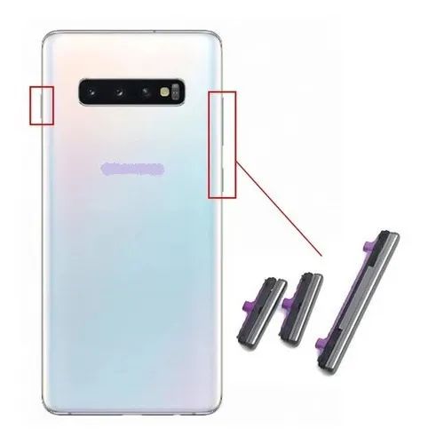 Botões Externos Botão Power E Volume Para S10 S10+ Plus Grafite - Foto 2