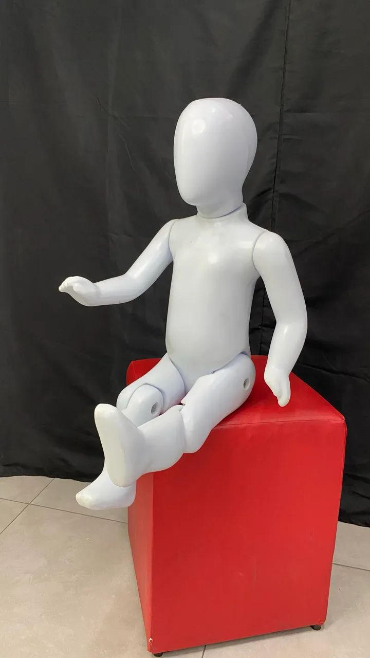 Manequim Plastico Bebe Articulado para Loja Comércio  - Foto 3