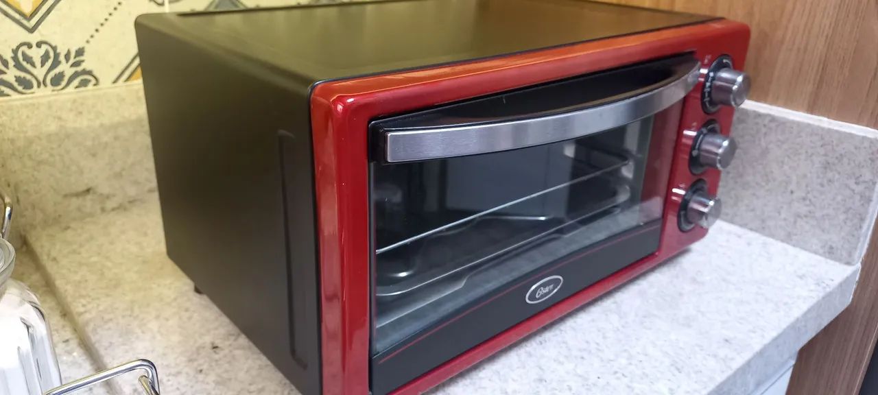 Forno Elétrico Oster Vermelho 12 Litros - Foto 4