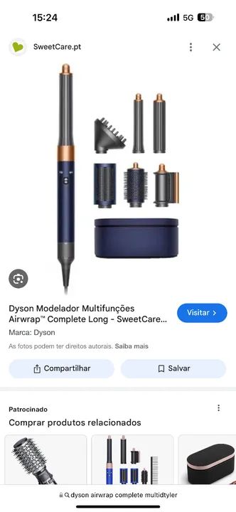 Dyson  Airwrap Hs05 Multistyle Secador E Escova Co - Foto 2